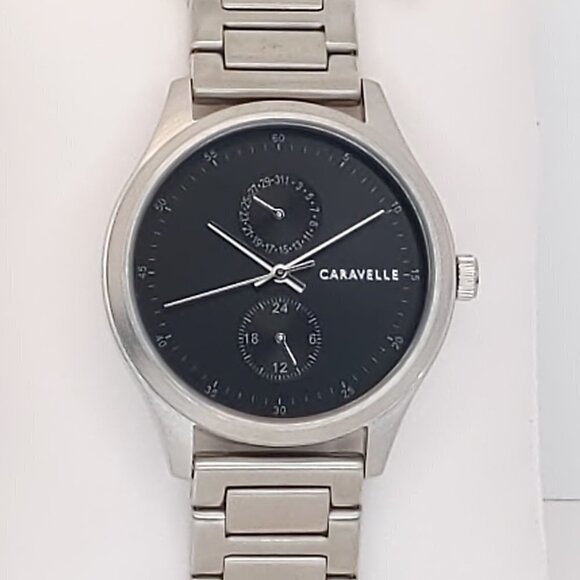 Caravelle Men's Min Max Casual Watch By Bulova Date Indicator 24-Hr Dial 41mm - Picture 6 of 11